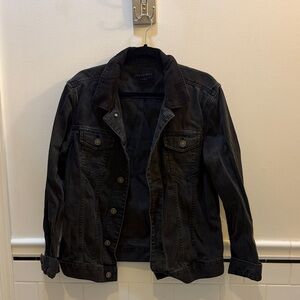All Saints Charcoal Denim Jacket